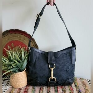 Coach hobo bag vintage style black